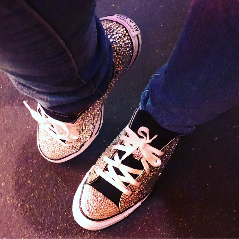 Custom Bling Converseππ - Picture 4 of 5